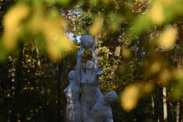 A sculpture in the park of the North River Terminal in Moscow. - Sputnik Africa