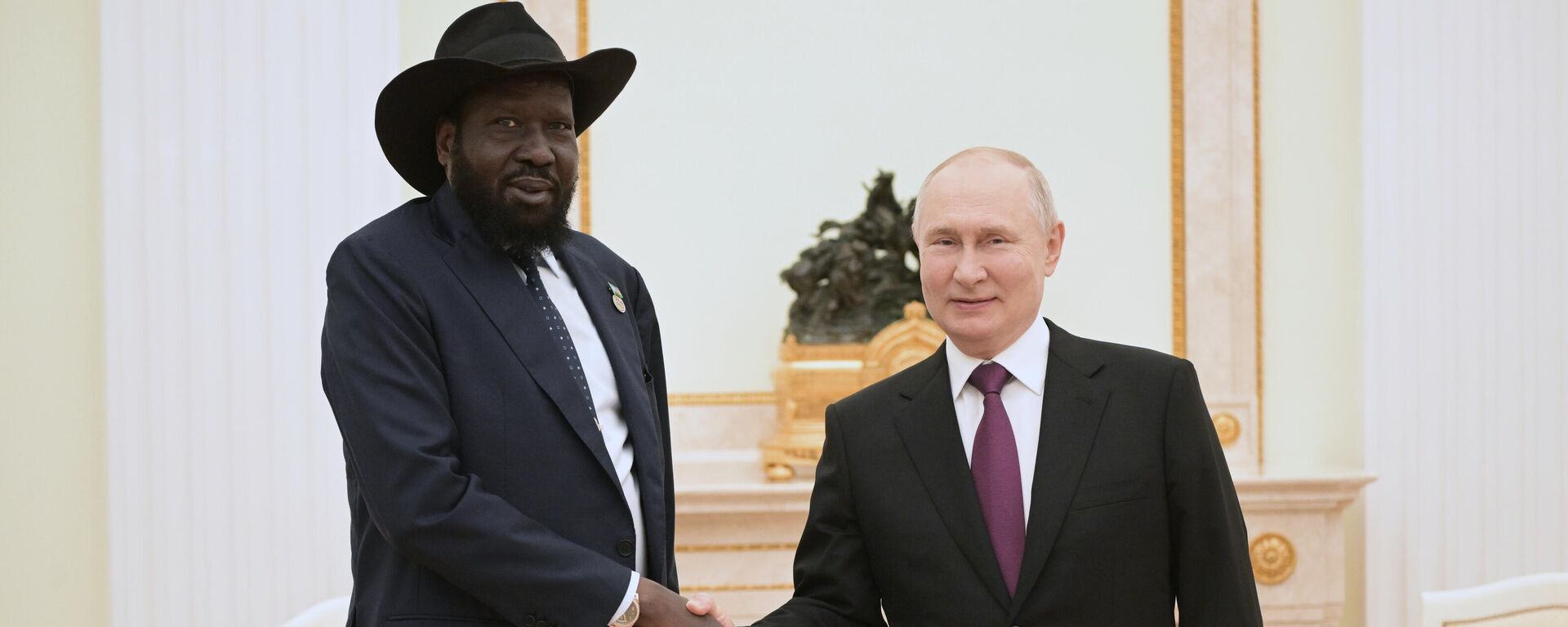 Russian President Vladimir Putin held talks with President of South Sudan S. Kiir.  - Sputnik Africa, 1920, 28.09.2023