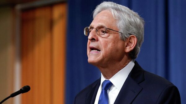 Attorney General Merrick Garland speaks at the Department of Justice, Friday, Aug. 11, 2023, in Washington. - Sputnik Africa