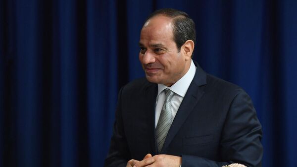 Egyptian President Abdel Fattah el-Sisi meets with United Nations Secretary-General Antonio Guterres (not pictured) at the United Nations in New York on September 25, 2019. - Sputnik Africa