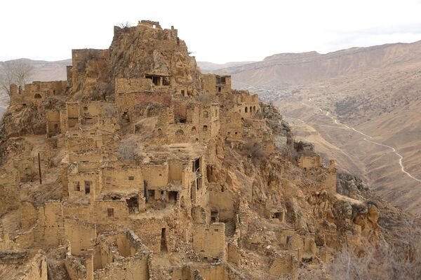 A view of the village of Gamsutl in the Gunibsky district of the Republic of Dagestan. - Sputnik Africa