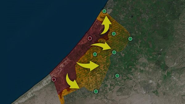 La zone contrôlée par le Hamas au 7 octobre 2023 - Sputnik Afrique