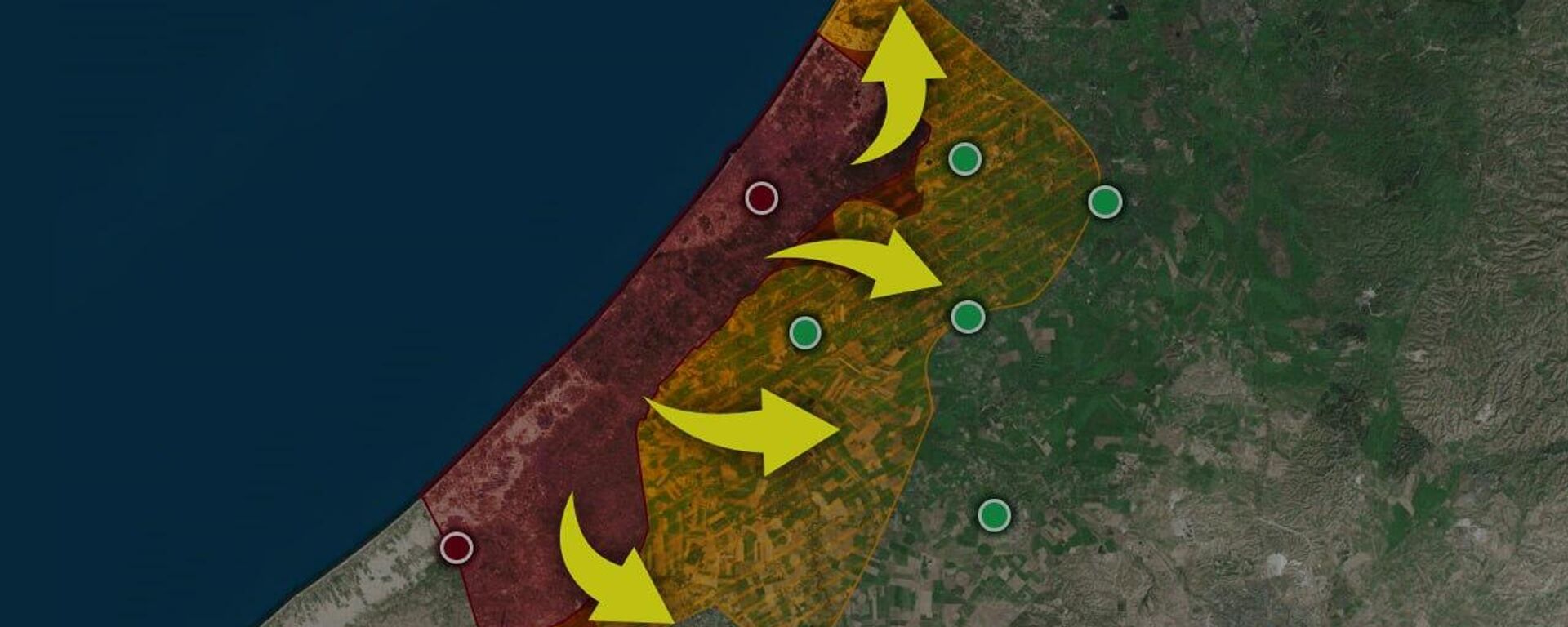La zone contrôlée par le Hamas au 7 octobre 2023 - Sputnik Afrique, 1920, 07.10.2023