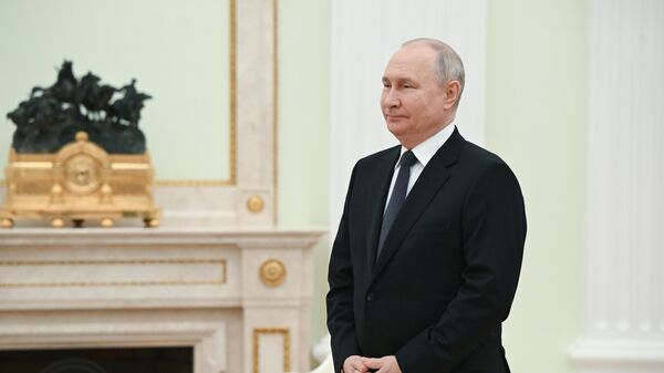 Vladimir Poutine lors de sa rencontre avec le Premier ministre irakien Mohammed Chia al-Soudani. - Sputnik Afrique
