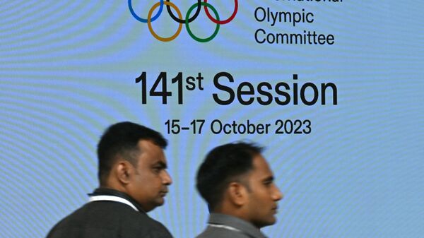 the 141st Session of the International Olympic Committee (IOC), in Mumbai on October 15, 2023. - Sputnik Africa