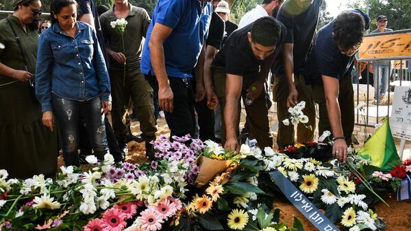 Funeral for Israeli military personnel killed in escalating Palestinian-Israeli conflict - Sputnik Africa