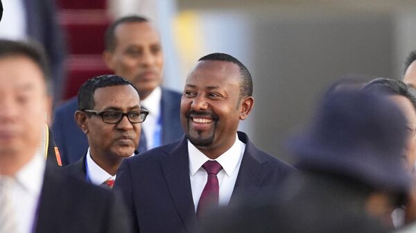 Ethiopian Prime Minister Abu Ahmed arrives at Beijing International Airport to participate in the forum - Sputnik Africa