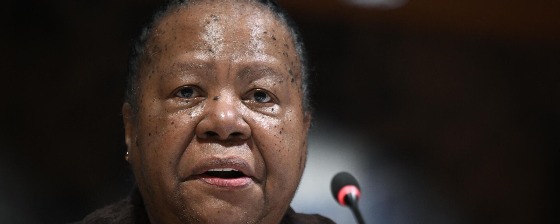 South African Minister of International Relations and Cooperation Naledi Pandor delivers a speech during a session of the Conference on Disarmament, in Geneva on March 1, 2022. - Sputnik Africa, 1920, 17.10.2023