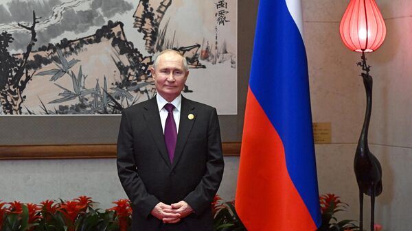 Russian President Vladimir Putin takes part in the Belt and Road Forum in Beijing on October 17, 2023.  - Sputnik Africa