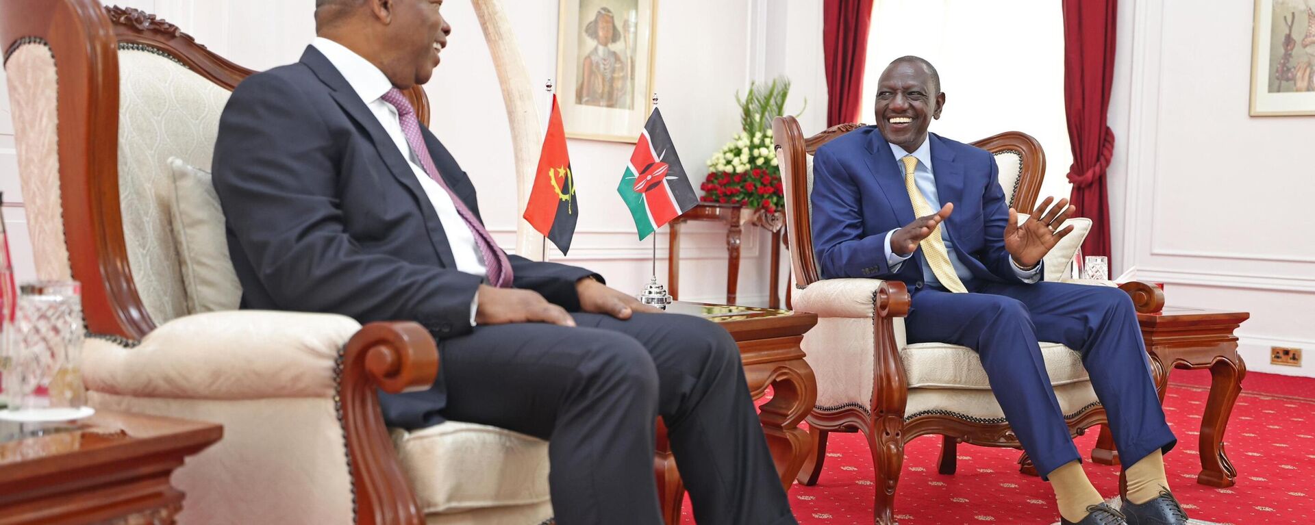 Kenyan President William Ruto receives Angolan President Joao Lourenço - Sputnik Africa, 1920, 22.10.2023