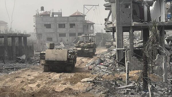 Opération terrestre des militaires israéliens dans la bande de Gaza - Sputnik Afrique