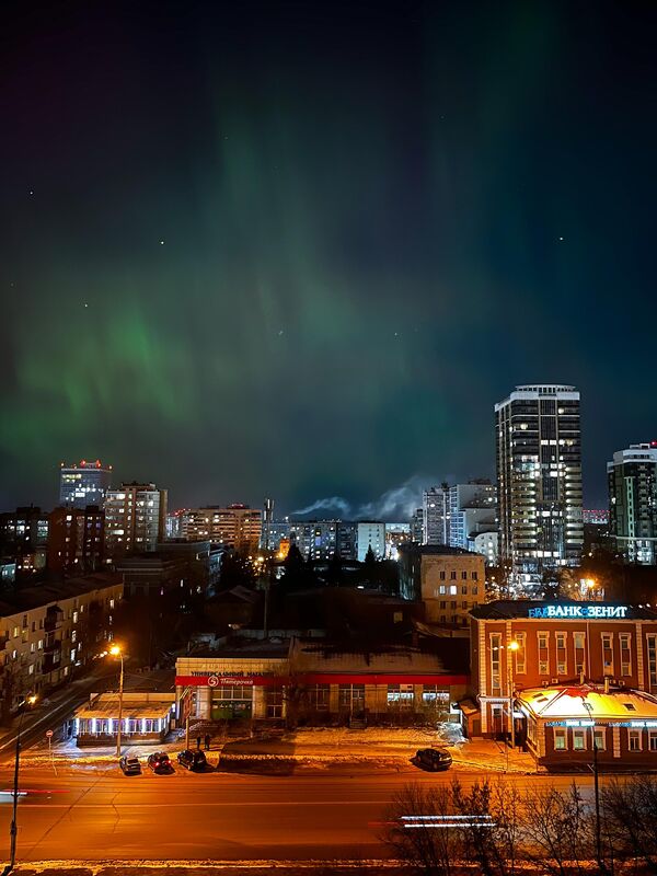 Auroras in Novosibirsk. - Sputnik Africa