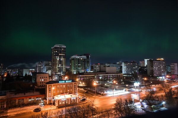 Auroras in Novosibirsk. - Sputnik Africa