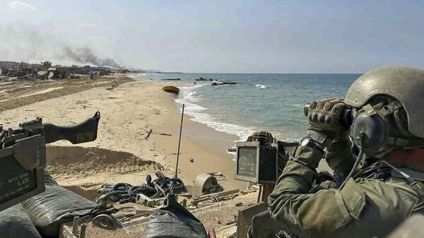 Soldats de l'armée israélienne lors de l'opération terrestre dans la bande de Gaza  - Sputnik Afrique