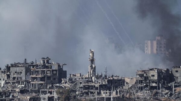 Destructions après les frappes israéliennes à Gaza - Sputnik Afrique