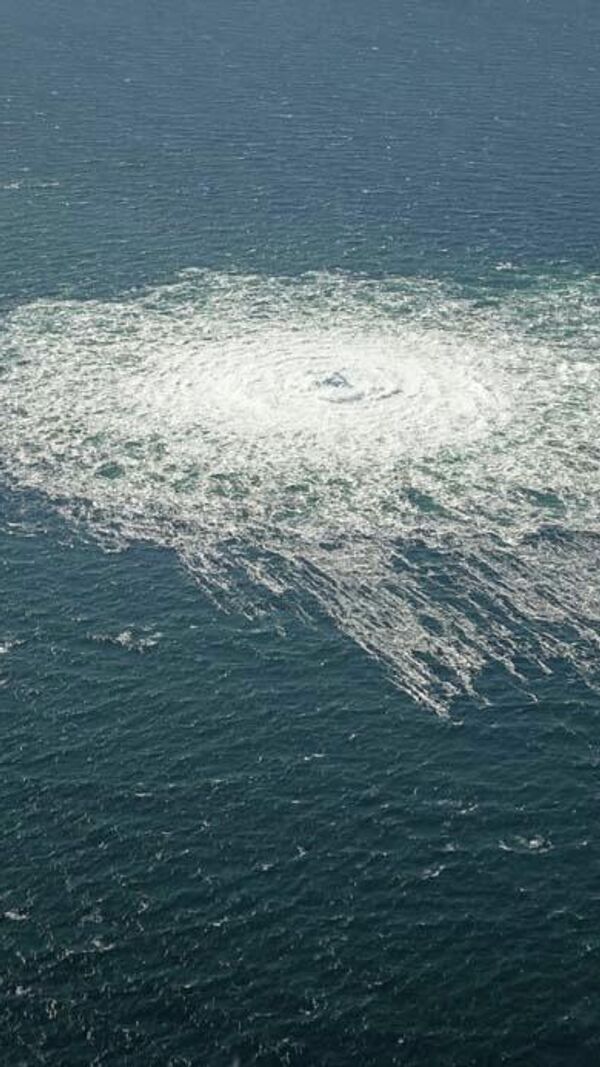 The gas leak location on the Nord Stream 2 pipeline. On September 26, Nord Stream 2 AG reported an emergency on one of the strands of Nord Stream 2 in Danish waters near the island of Bornholm, accompanied by a sharp drop in pressure. For editorial use only. No archiving, commercial use, or advertising campaigns allowed. The gas leak location on the Nord Stream 2 pipeline. On September 26, Nord Stream 2 AG reported an emergency on one of the strands of Nord Stream 2 in Danish waters near the island of Bornholm, accompanied by a sharp drop in pressure. For editorial use only. No archiving, commercial use, or advertising campaigns allowed. - Sputnik Africa