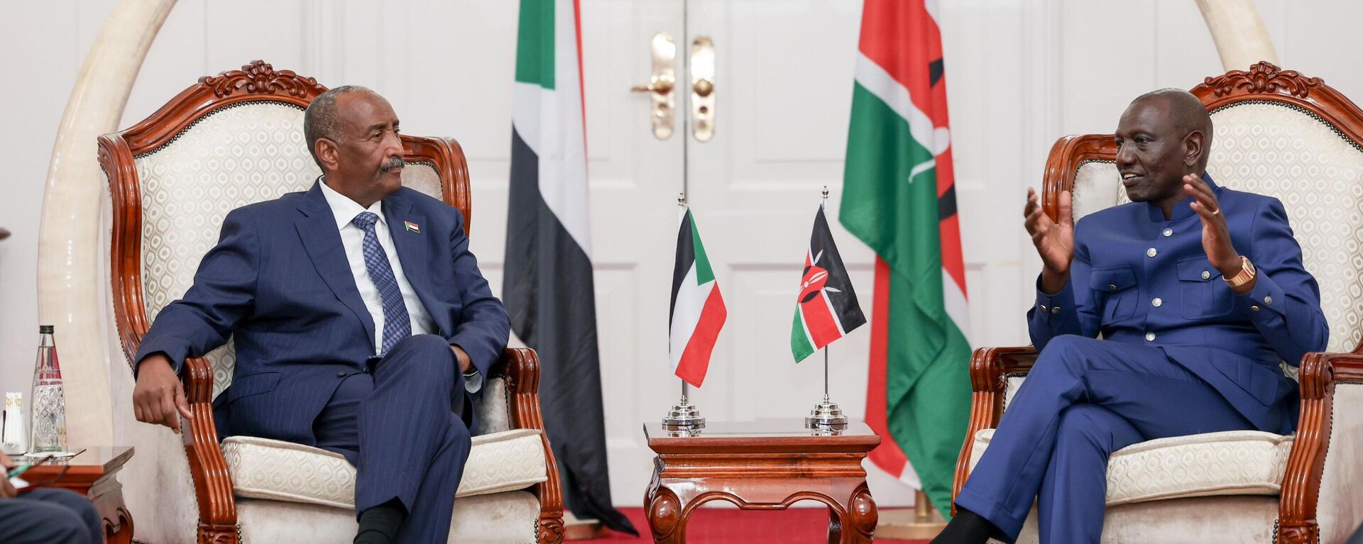 Kenya's President William Ruto meets with Sudan's army chief Abdel Fattah al-Burhan - Sputnik Africa, 1920, 14.11.2023