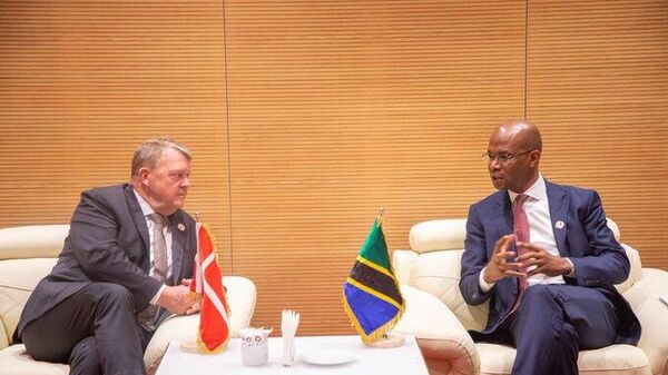 The Minister of Foreign Affairs and East African Cooperation January Makamba on a meeting with Denmark’s Foreign Minister, Lars Løkke Rasmussen in November 2023. - Sputnik Africa