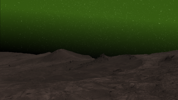 Green glow on a Martian night (graphic illustration) - Sputnik Africa
