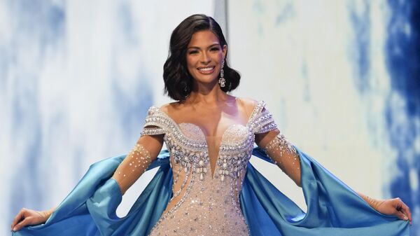 Miss Nicaragua Sheynnis Palacios competes in the evening dress category at the 72nd Miss Universe pageant in San Salvador, El Salvador - Sputnik Africa