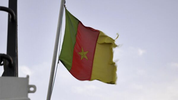 A Cameroonian flag flies on a ship at the port in Douala, Cameroon, on April 10, 2022.  - Sputnik Africa