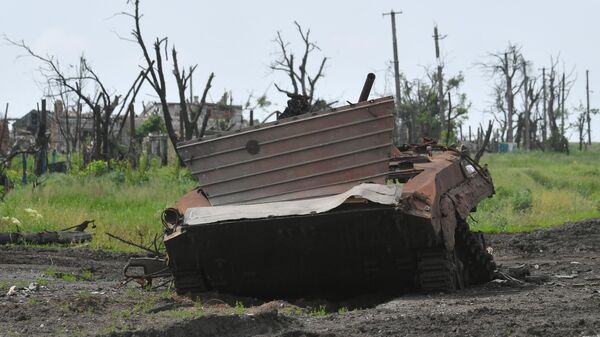 Destroyed military equipment of the Ukrainian Armed Forces. - Sputnik Africa