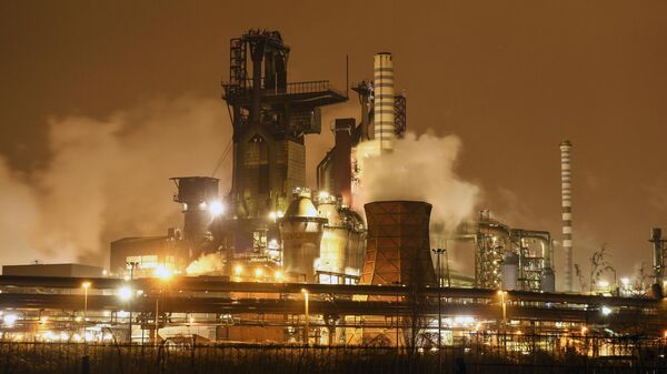 A ThyssenKrupp coking plant steams around the clock for the nearby steel mill in Duisburg, Germany, prior to the annual shareholders meeting of the German industrial conglomerate ThyssenKrupp AG, Thursday evening, Jan. 30, 2020. - Sputnik Africa