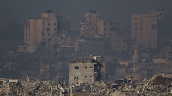 Des bâtiments détruits dans la bande de Gaza, le 20 novembre 2023. - Sputnik Afrique