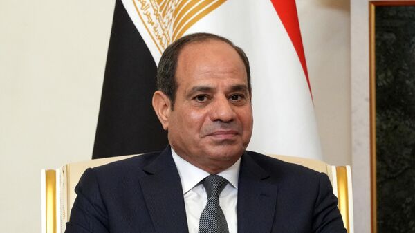President of the Arab Republic of Egypt Abdel Fattah El-Sisi during a meeting with Russian President Vladimir Putin within the framework of the economic and humanitarian forum Russia - Africa on July 26, 2023.  - Sputnik Africa