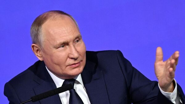 Russian President Vladimir Putin Speaks at 3rd Young Scientists Congress - Sputnik Africa