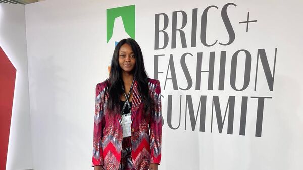  Founder and Executive Producer of Zimbabwe Fashion Week, Priscilla Chigariro at the BRICS+ Fashion Summit 2023. - Sputnik Africa