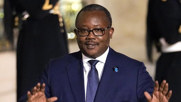 President of Guinea-Bissau Umaro Sissoco Embalo arrives for a dinner at the Elysee Palace as part of the Paris Peace Forum, in Paris, Nov. 11, 2021. - Sputnik Africa