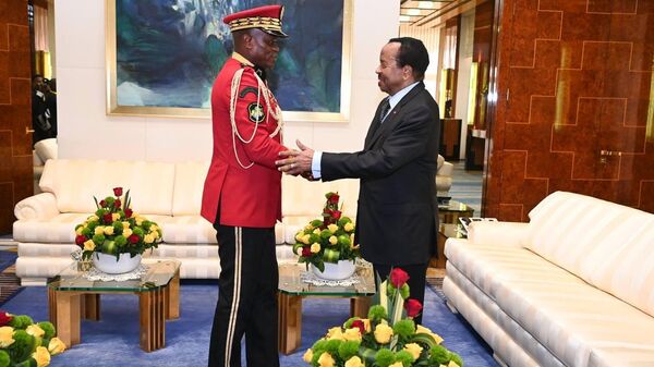 Cameroon's President, Paul Biya met with the head of Gabon's transitional government Brice Oligui Nguema to discuss bilateral cooperation between the two countries, December 6, 2023 - Sputnik Afrique