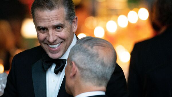 Hunter Biden arrives for a toast during an official State Dinner in honor of India's Prime Minister Narendra Modi, at the White House in Washington, DC, on June 22, 2023. - Sputnik Afrique