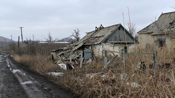 Une banlieue de la ville de Maryinka, dans le Donbass (archive photo) - Sputnik Afrique