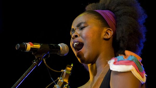 South African singer and songwriter, Zahara, performs at the Cape Town International Jazz Festival on March 31, 2012, in Cape Town.  - Sputnik Africa