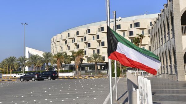 Kuwait national flag is in half mast after the death of the Emir of Kuwait Sheikh Nawaf Al Ahmad Al Sabah, in Kuwait, Saturday, Dec. 16, 2023. - Sputnik Africa