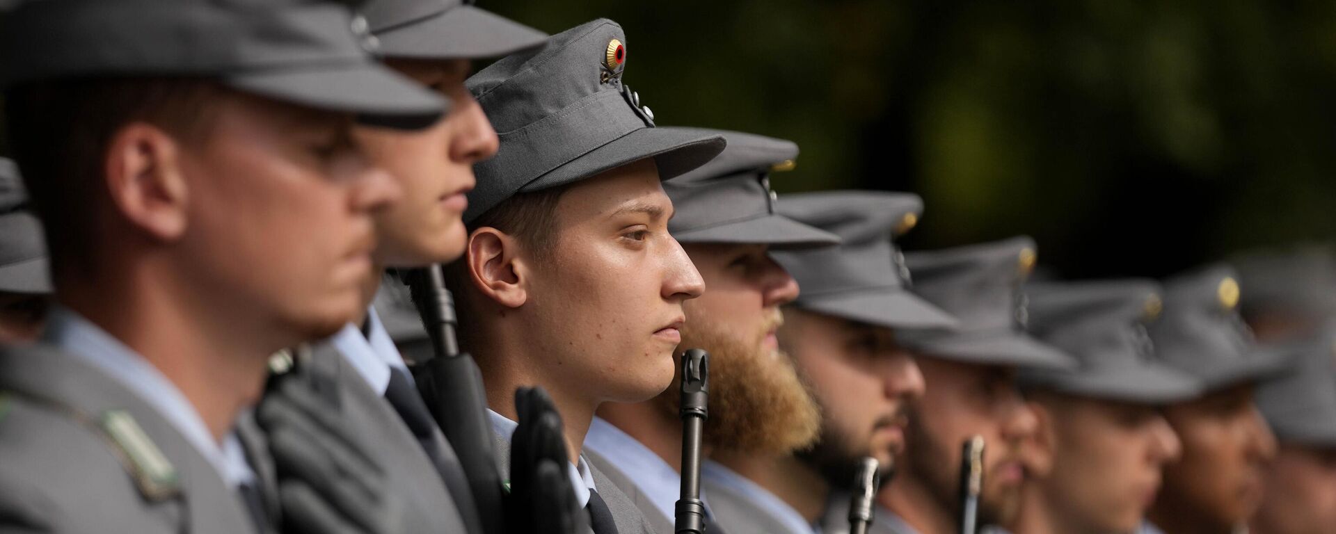 German 'Gebirgsjaeger' mountain troops Bundeswehr soldiers take part in an oath-taking ceremony in Munich, Germany, Thursday, Sept. 14, 2023. - Sputnik Afrique, 1920, 01.03.2024