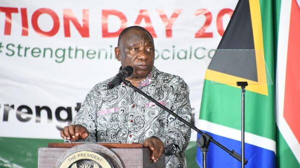 South Africa's President Cyril Ramaphosa at the Reconciliation Day event on December 16, 2023. - Sputnik Afrique