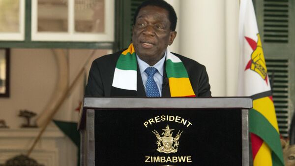 Le Président du Zimbabwe, Emmerson Mnangagwa - Sputnik Afrique