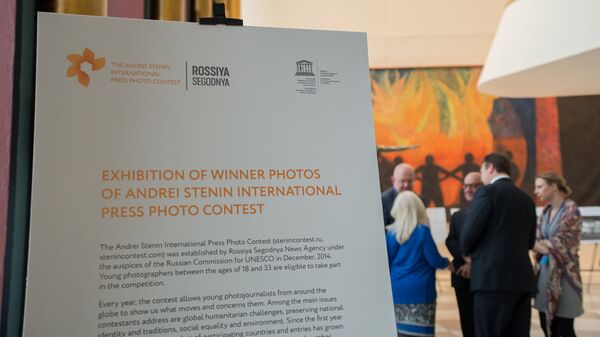The exhibition of photographs of the Andrei Stenin International Press Photo Contest’s finalists opened in the United Nations office in New York - Sputnik Africa