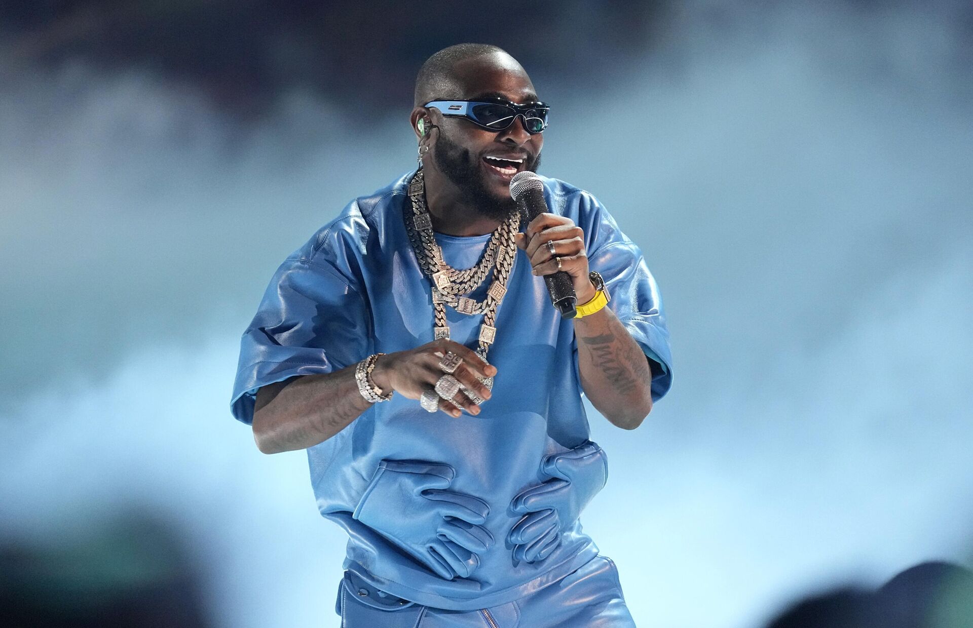 Davido performs a medley at the BET Awards on Sunday, June 25, 2023, at the Microsoft Theater in Los Angeles.  - Sputnik Africa, 1920, 27.12.2023