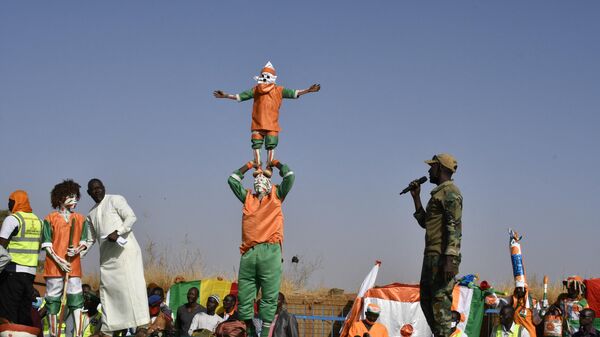 Célébration du départ des troupes françaises à Niamey  - Sputnik Afrique