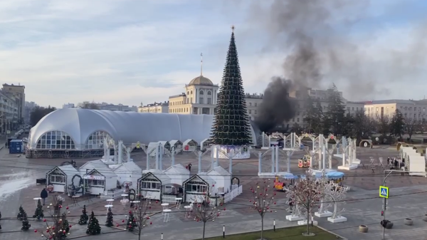 Suites du bombardement ukrainien de Belgorod, en Russie, qui a touché la patinoire de Nouvel An. 30 décembre 2023.  - Sputnik Afrique