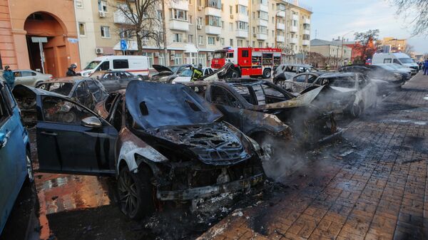 Aftermath of Ukrainian missile and MLRS rocket attack on Belgorod, December 30, 2023. - Sputnik Africa