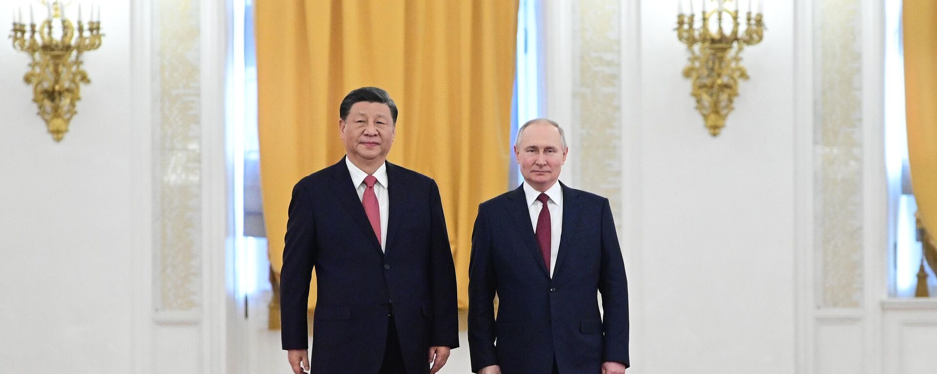 Russian President Vladimir Putin's meeting with Chinese counterpart Xi Jinping in Moscow. File photo - Sputnik Africa, 1920, 31.12.2023