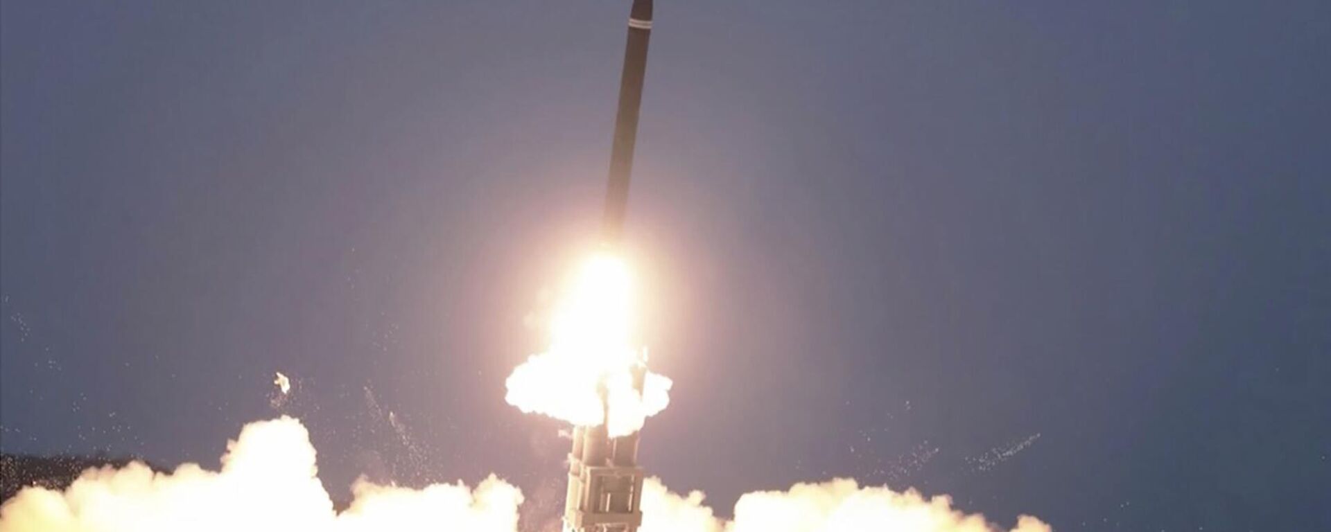 This image made from video broadcasted by North Korea's KRT shows what it says is a ballistic missile being launched from an undisclosed location in North Korea, Monday, Feb. 20, 2023. - Sputnik Africa, 1920, 01.01.2024