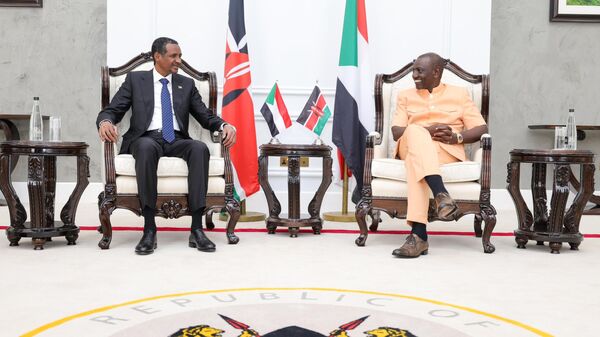 Kenyan President held talks with the RSF Leader General Mohamed Hamdan Dagalo, State House, Nairobi. - Sputnik Africa