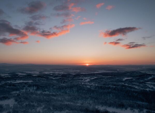 People greet the sun after a polar night in Murmansk. - Sputnik Africa