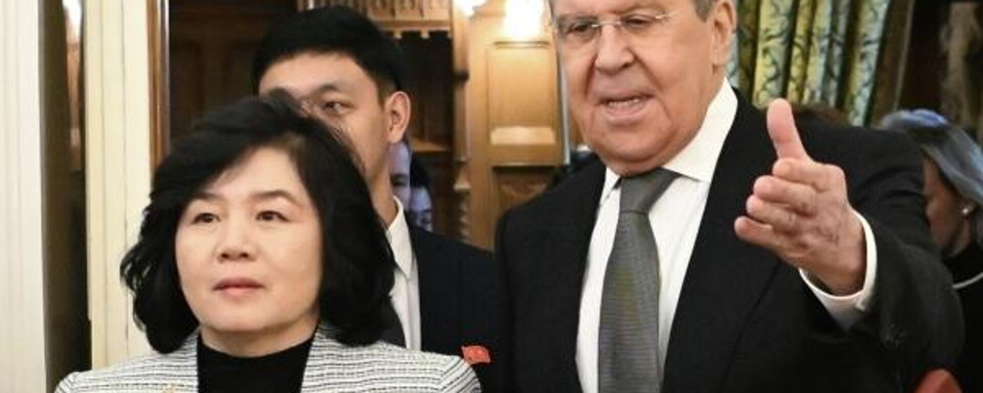 Russian Foreign Minister Sergey Lavrov meets with his North Korean counterpart Choe Son-hui in Moscow, Russia, on Tuesday, January 16, 2024. - Sputnik Africa, 1920, 16.01.2024